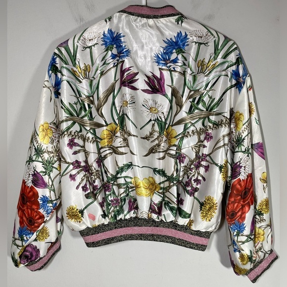 Anthropologie Elevenses Rubie Floral Bomber size S - Picture 12 of 15